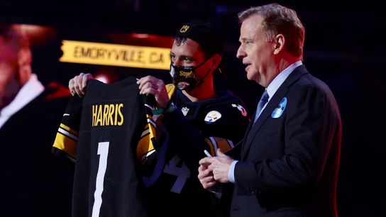 Colbert, Tomlin 'ecstatic' to hit their target in Harris ... and so's he taken on the South Side (Steelers)